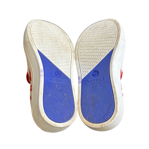 ROTHY's The Kids Sneaker Flames Slip on Flats Shoes Toddler Size 10 Unisex - Picture 4 of 6